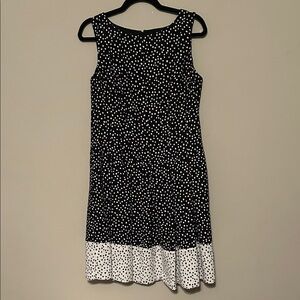 Ralph Lauren Black and White Polka Dot Dress